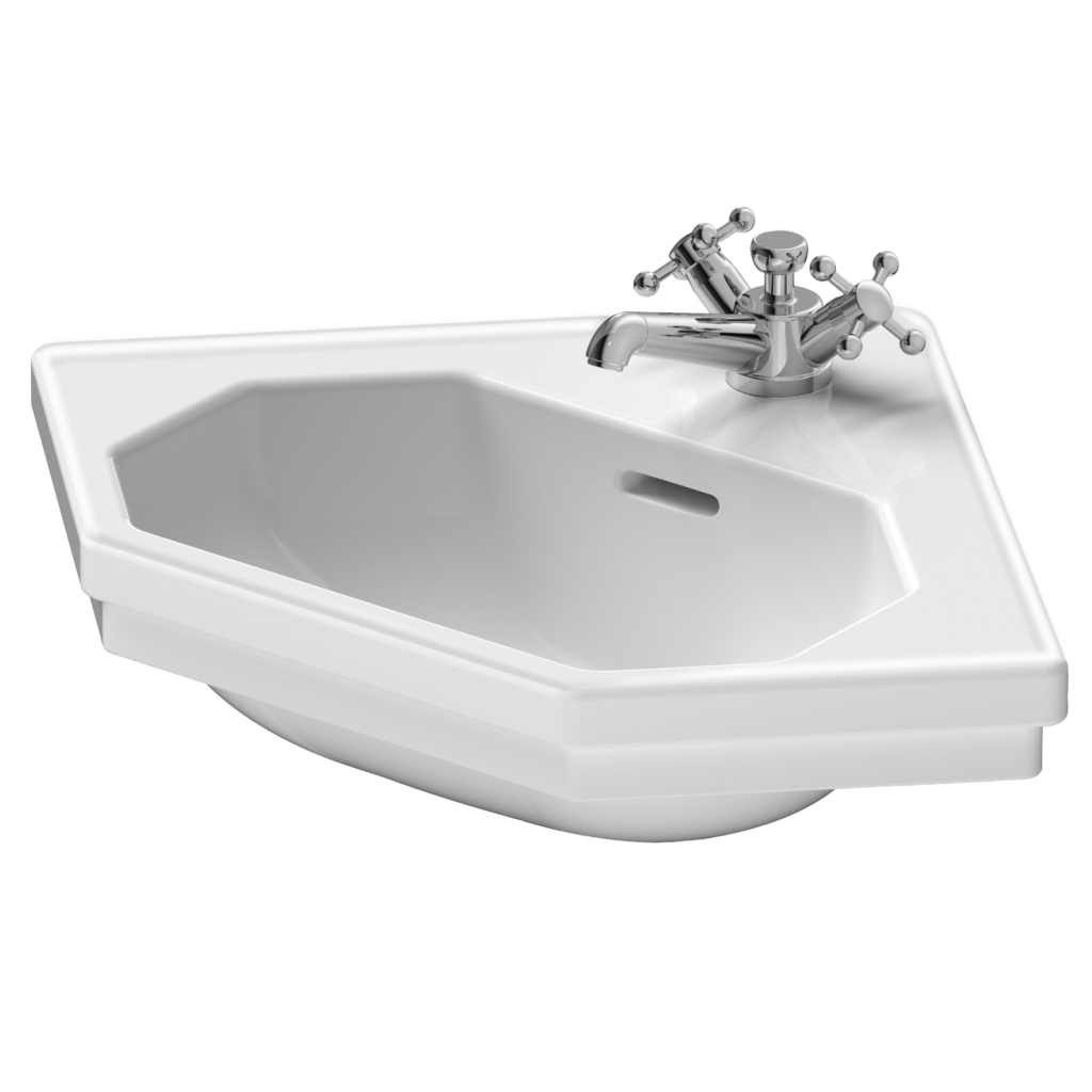 1930 hörntvättställ i en antik design från Duravit.