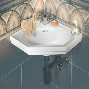 1930 hörntvättställ i en antik design från Duravit.