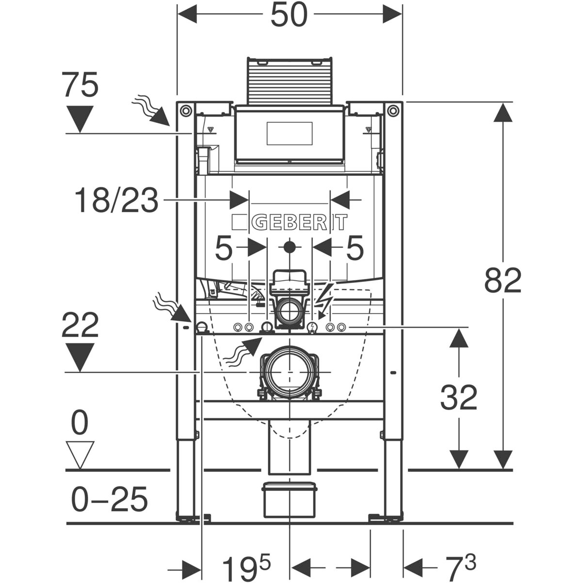 Omega 82 fixtur ritning.