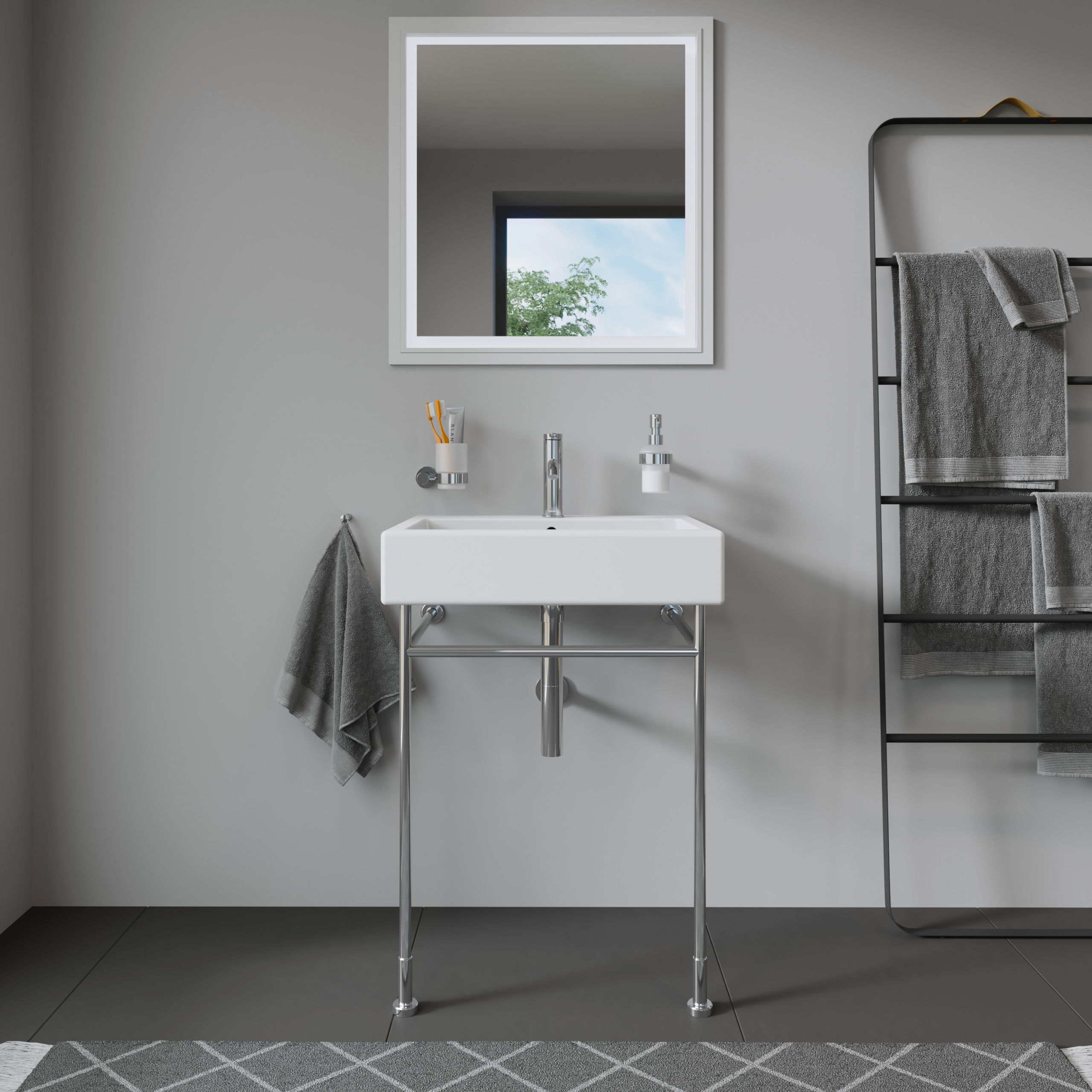 Vero tvättställ med benställning från Duravit.