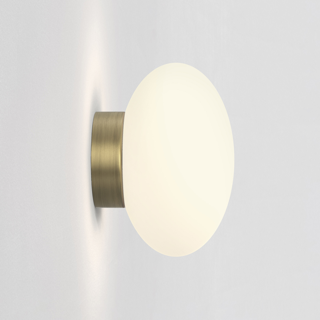 Rund vägglampa Zeppo wall med mjukt ljus från Astro
