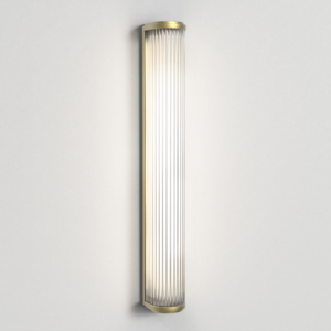 Versailles 600 vägglampa med ribbat glas.