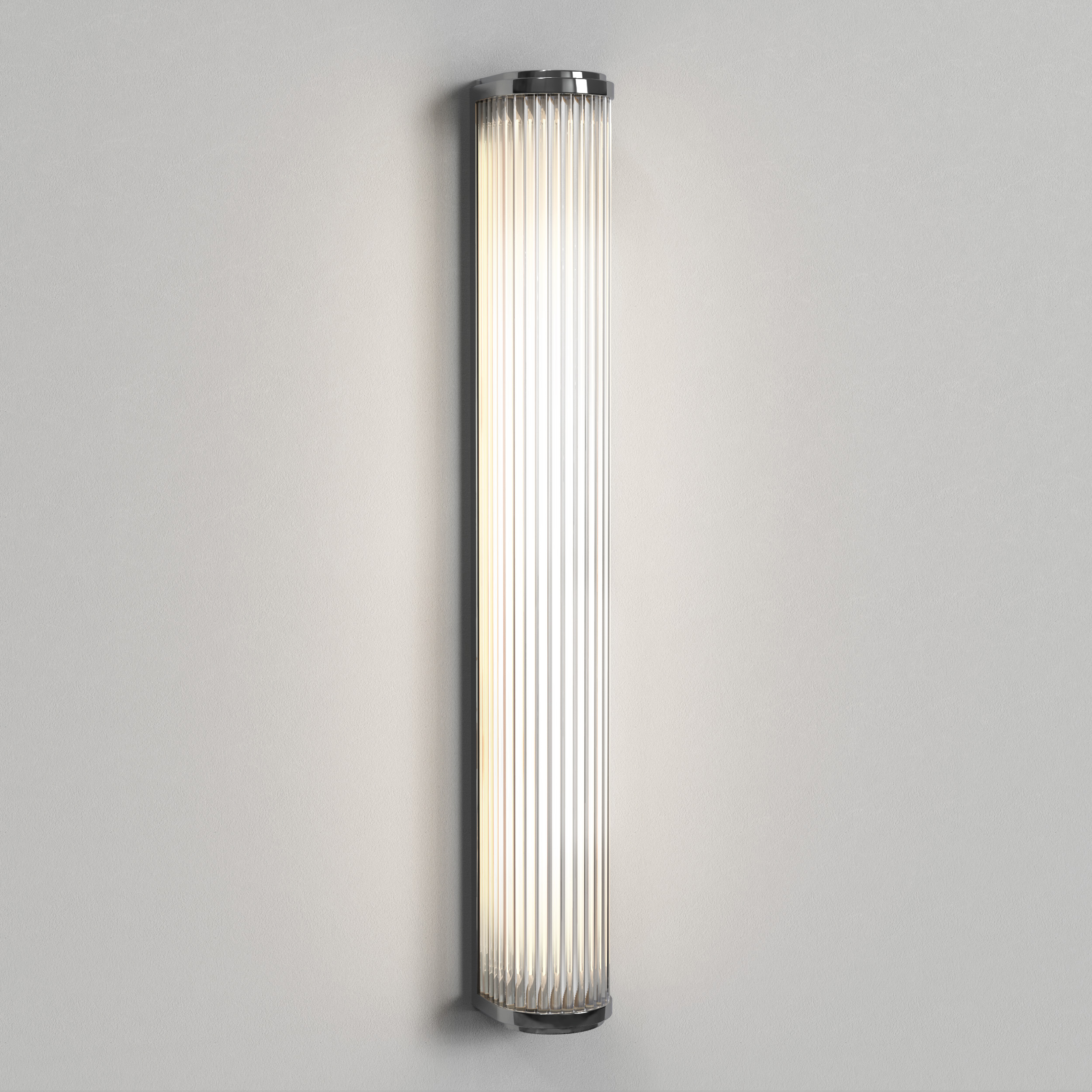 Versailles 600 vägglampa med ribbat glas.