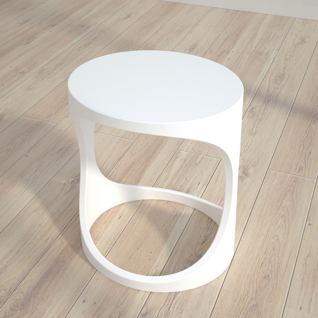 Elips pall i solid surface.