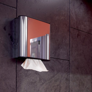 Hållare för pappershanddukar.