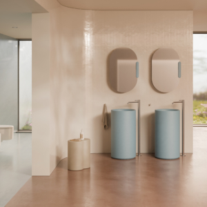 Torcello tvättställ golv.