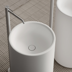 Torcello tvättställ golv.