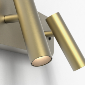 Enna Twin sänglampa, läslampa på en vägg.