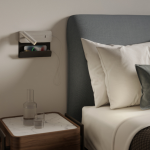 Enna USB Cradle, hylla till sänglampa.