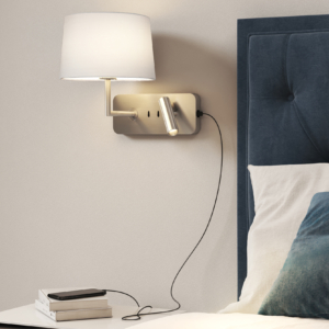 Side by Side Grande USB, sänglampa.