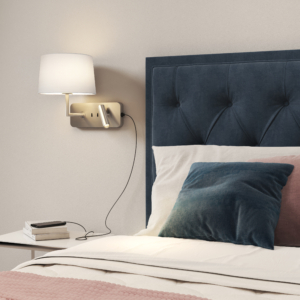 Side by Side Grande USB, sänglampa.