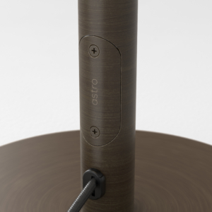 Club table bordslampa närbild på fästet.