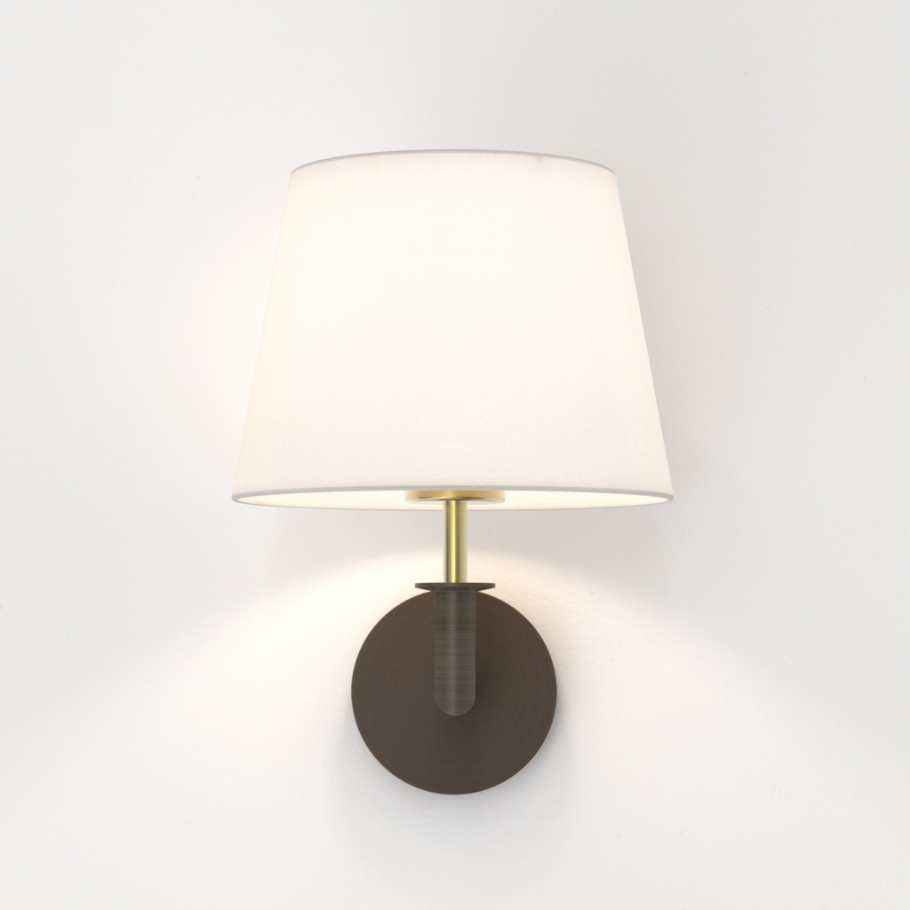 Club Wall vägglampa med lampskärm som sitter på en vägg.