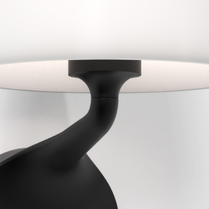 Närbild på vägglampa Millie från Astro i matt svart.